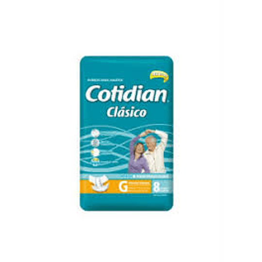 Cotidian Pañal clásico G 8 unidades