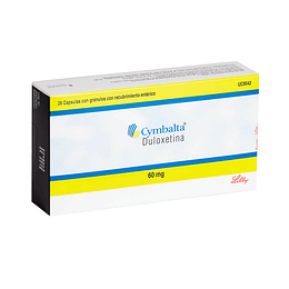 Cymbalta (R) Duloxetina 60mg 28 Cápsulas