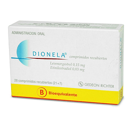 Dionela (B) Levonorgestrel / Etinilestradiol 28 Comprimidos Recubiertos