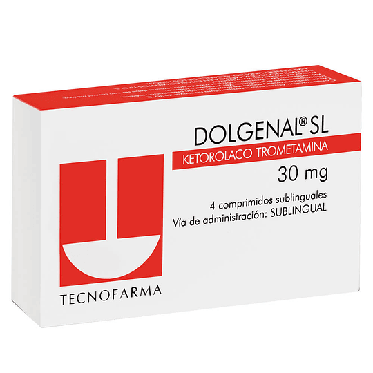 Dolgenal SL Ketorolaco 30mg 4 Comprimidos Sublinguales