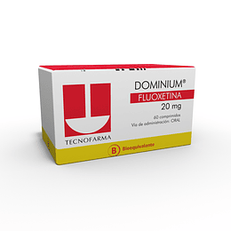 Dominium (Bioequivalente) Fluoxetina 20mg 60 Comprimidos