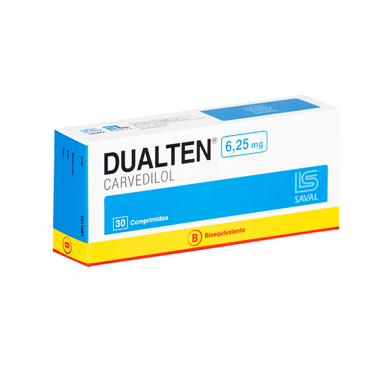 Dualten 6,25 mg 30 comprimidos