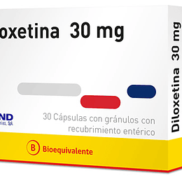 Duloxetina 30 mg 30 capsulas