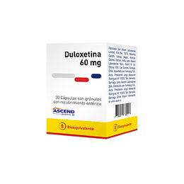 Duloxetina 60 mg 30 capsulas