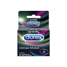 Durex Climax mutuo 3 unidades Condones Preservativos