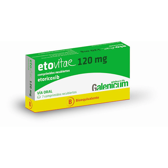 Etovitae 120 mg 7 comprimidos 