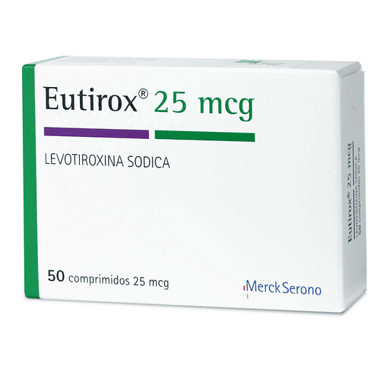 Eutirox 25 mcg 50 comprimidos 
