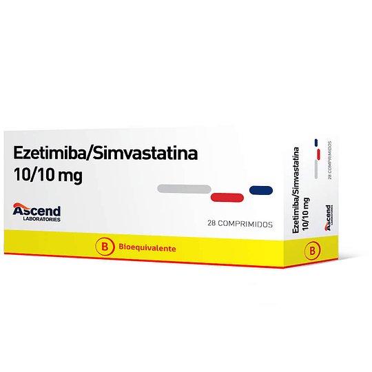 Ezetimiba / Simvastatina 10 / 10 mg 28 comprimidos