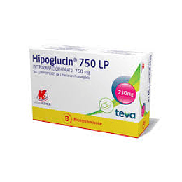 Hipoglucin LP 750 mg 60 comprimidos