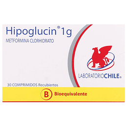 Hipoglucin 1 gramo 30 comprimidos