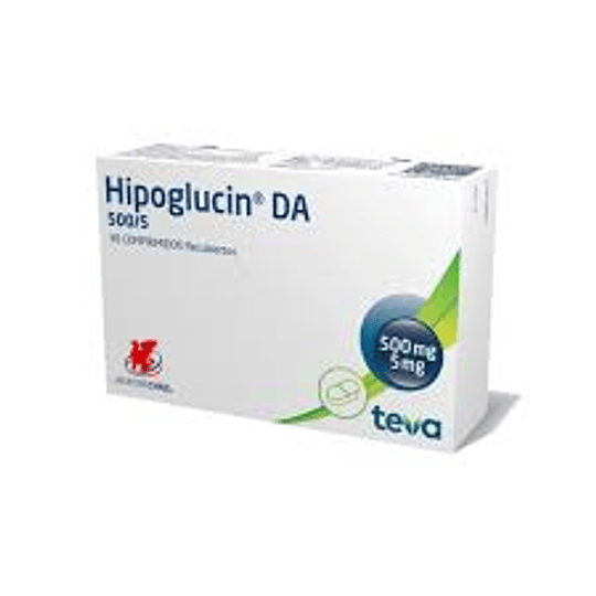Hipoglucin DA 500 / 5 mg 30 comprimidos