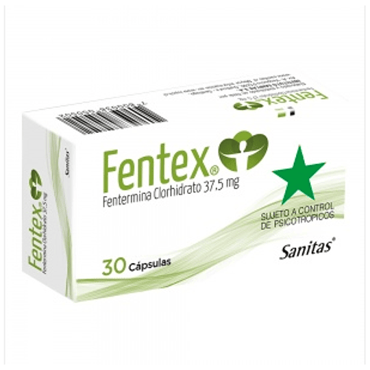 Fentex 37,5 mg 30 cápsulas (Disponible solo para compra en local)