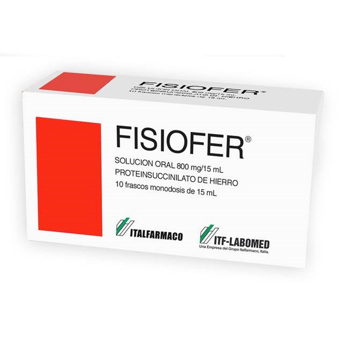 Fisiofer 800 mg / 15 ml 10 frascos 15 ml