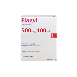 Flagyl 500 mg / 100 ml 1 Bolsa inyectable I.V