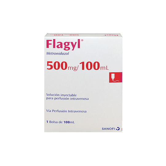 Flagyl 500 mg / 100 ml 1 Bolsa inyectable I.V