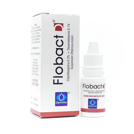 Flobact D 0,3 % Solución Oftálmica 5 ml 