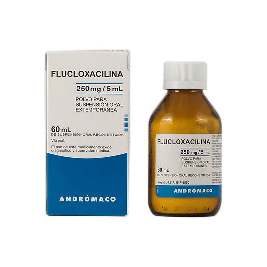 Flucloxacilina 250 mg / 5ml suspensión 60 ml 