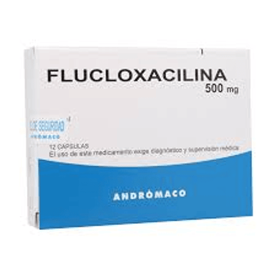 Flucloxacilina 500 mg 12 cápsulas