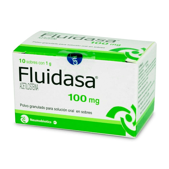 Fluidasa 100 mg 10 sobres