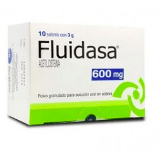 Fluidasa 600 mg 10 sobres