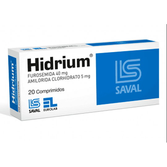Hidrium 40 mg / 5 mg 20 comprimidos