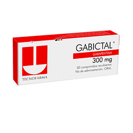 Gabictal (B) Gabapentina 300mg 30 Comprimidos Recubiertos 