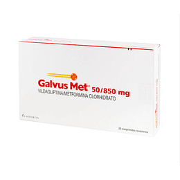 Galvus Met 50 mg / 850 mg 28 comprimidos 