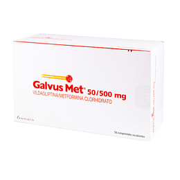 Galvus Met 50 mg / 500 mg 56 comprimidos 