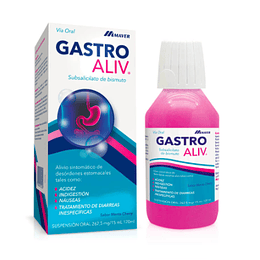 Gastro Aliv 262,5 mg / 15 ml suspensión 120 ml