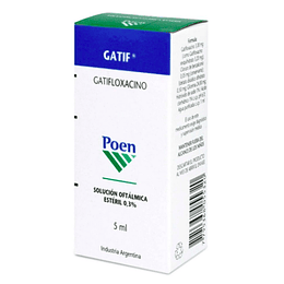 Gatif 0,3 % Solución oftálmica 5 ml