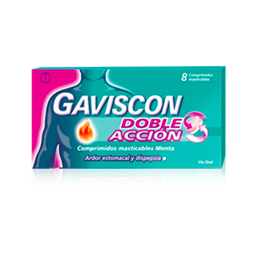 Gaviscon Doble acción 8 comprimidos masticables