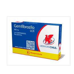 Gemfibrozilo 600 mg 20 comprimidos