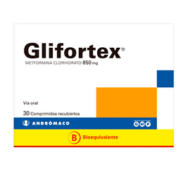 Glifortex 850 mg 30 comprimidos