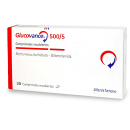 Glucovance 500 mg / 5 mg 30 comprimidos