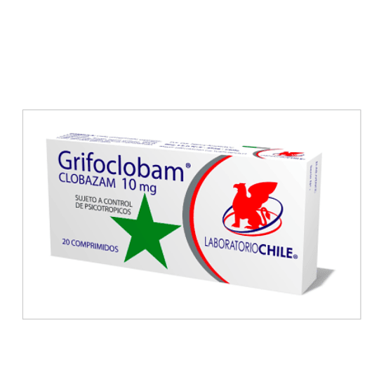 Grifoclobam 10 mg 20 comprimidos (Disponible sólo para compra en Local)