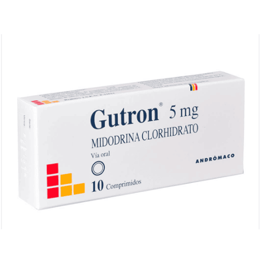 Gutron Midodrina 5mg 10 Comprimidos