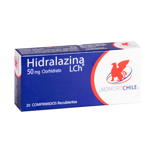 Hidralazina 50 mg 20 comprimidos Chile