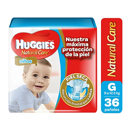 Huggies Natural Care niño G 36 unidades