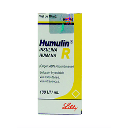 Humulin R Insulina Humana 100UI/ml 1 Vial 10ml