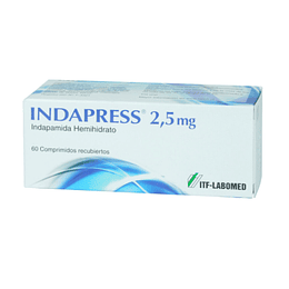 Indapress 2,5 mg 60 comprimidos