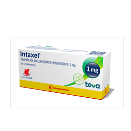 Intaxel (Bioequivalente) Pramipexol 1mg 30 Comprimidos Prolongados
