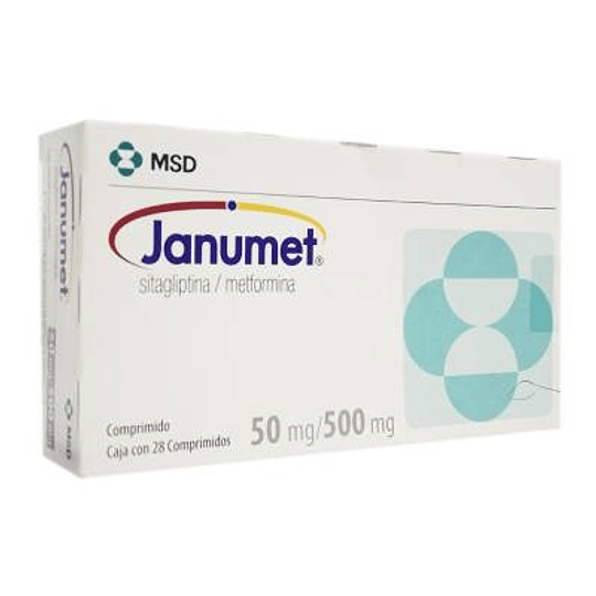 Janumet 50 mg / 500 mg 28 comprimidos.