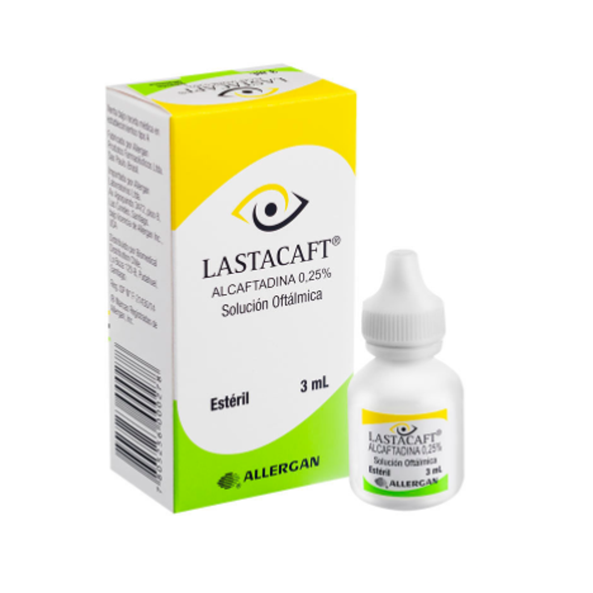 Lastacaft 0,25 solución oftálmica 3 ml
