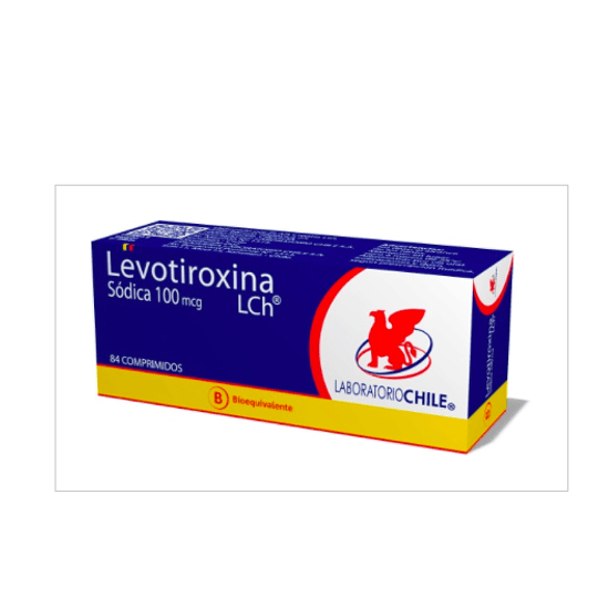 Levotiroxina 100 mcg 84 comprimidos