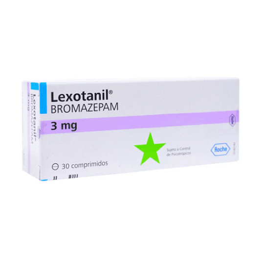 Lexotanil 3 mg 30 comprimidos (Disponible sólo para compra en Local)