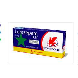 Lorazepam 2 mg 30 comprimidos (Disponible sólo para compra en Local)