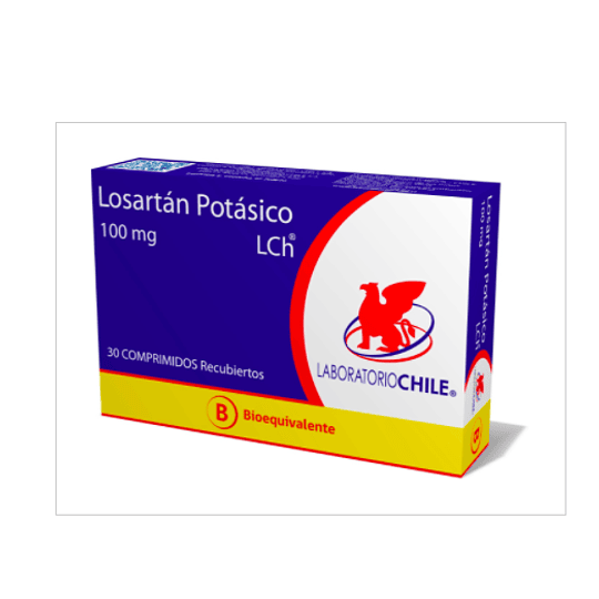 Losartán Potásico 100 mg 30 comprimidos