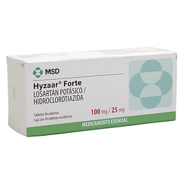Hyzaar Forte 100 / 25 mg 30 comprimidos