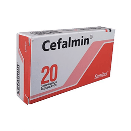 Cefalmin envase de 20 comprimidos