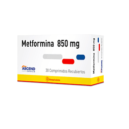 Metformina 850 mg 30 comprimidos